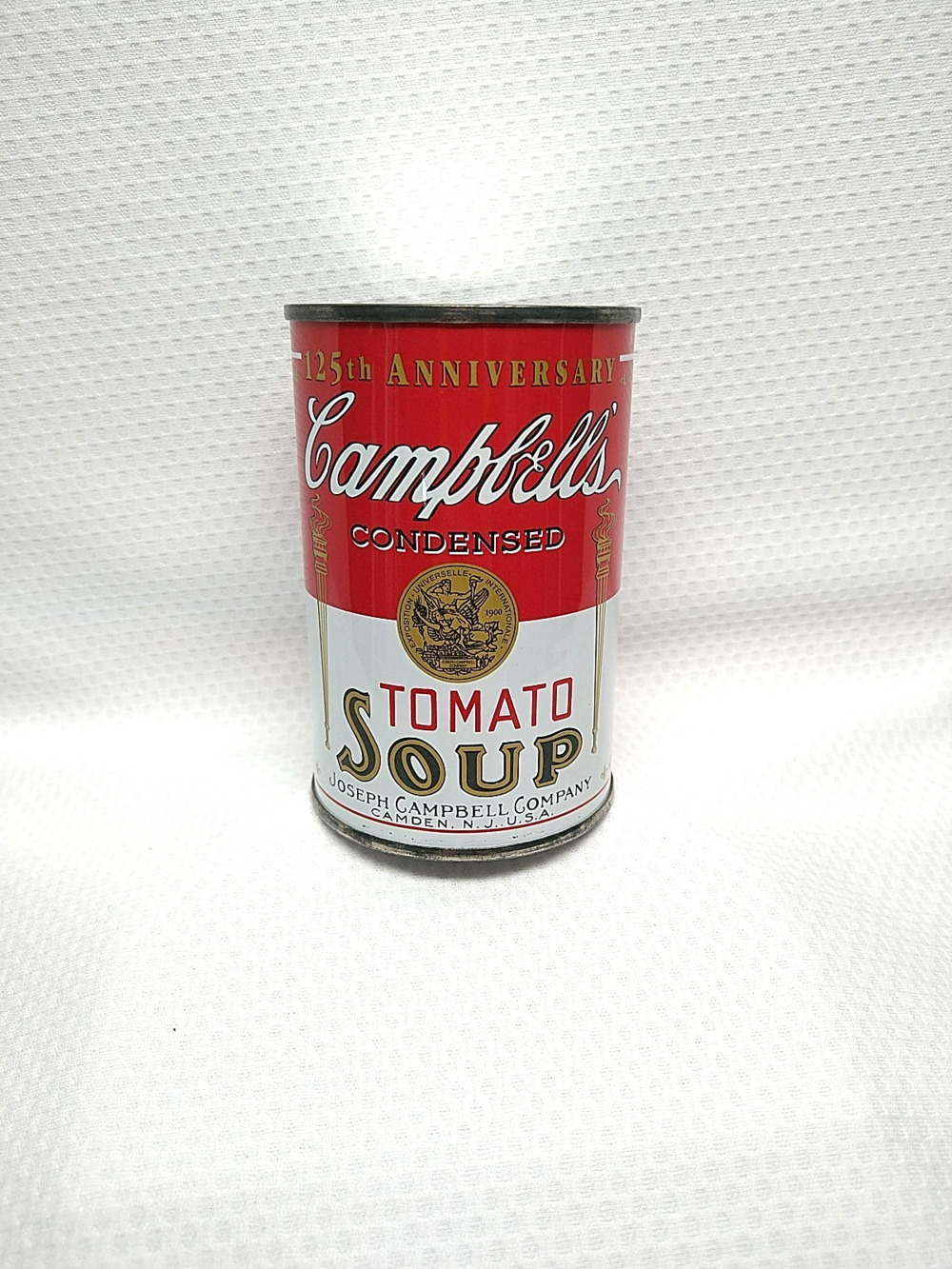 Campbells Tomato Soup Can Advertising 125th Anniversary Coin Penny Bank Vintage